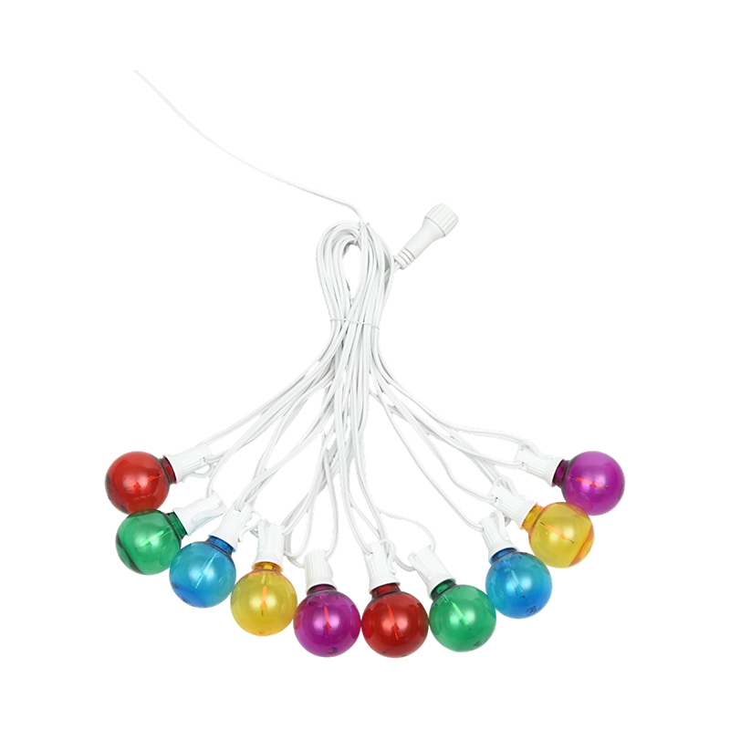 Luces decorativas de color en espiral G40 Clip-on E12 (estilo blanco)