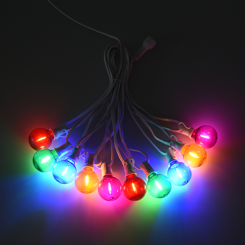 Luces decorativas de color en espiral G40 Clip-on E12 (estilo blanco)