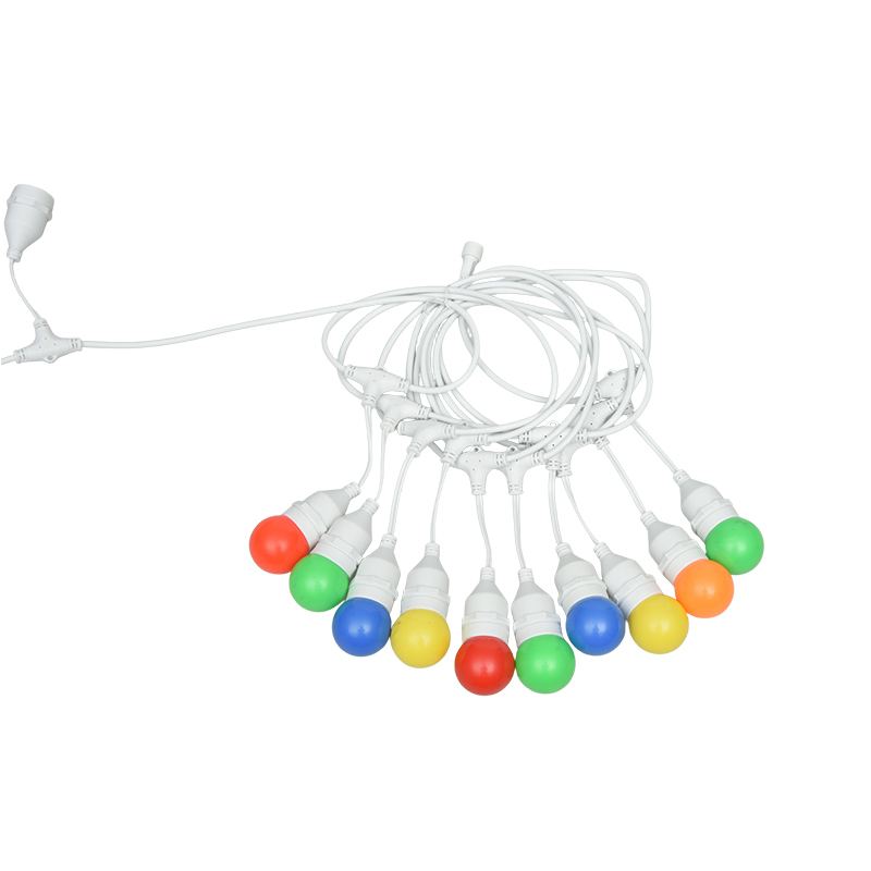 Colgante G45 Tipo E27 Luces de cadena de colores en espiral