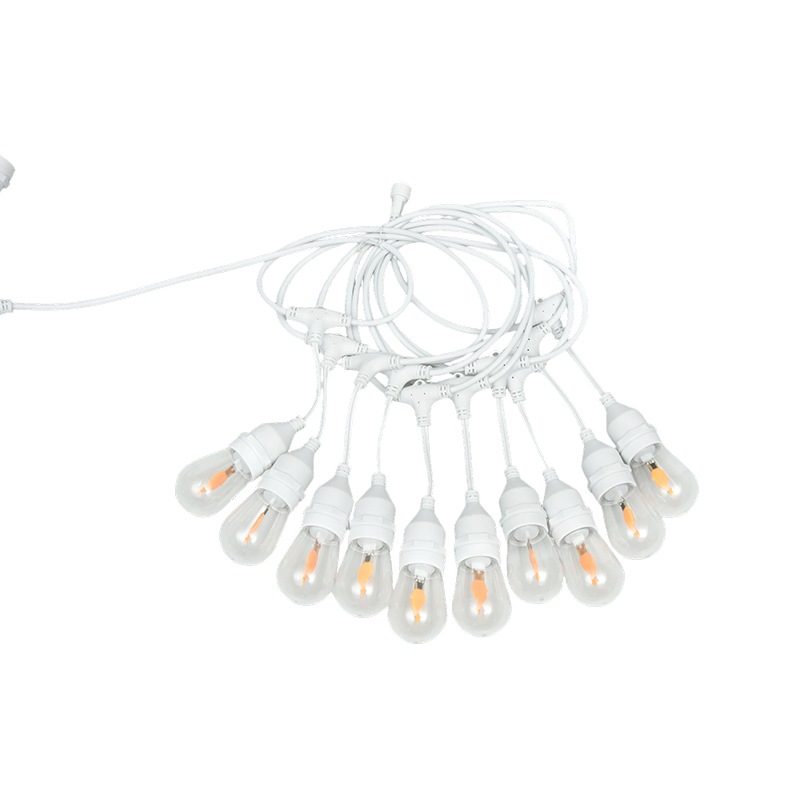 Colgante S14 Tipo E27 Luces de cuerda blancas cálidas en espiral Modelo de seguridad de bajo voltaje de 3,5 V