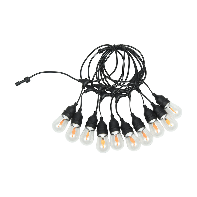 Colgante S14 Tipo E27 Luces de cuerda blancas cálidas en espiral Modelo de seguridad de bajo voltaje de 3,5 V