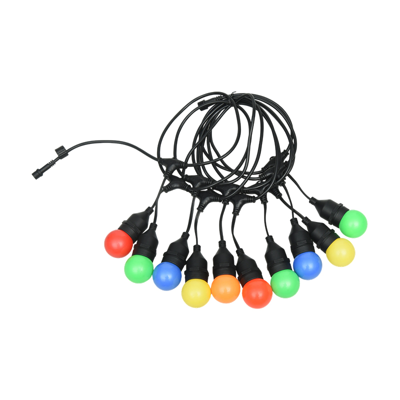 Colgante G45 Tipo E27 Luces de cadena de colores en espiral