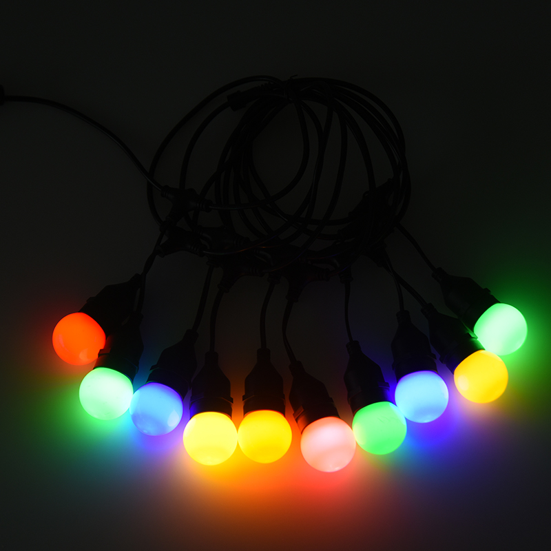 Colgante G45 Tipo E27 Luces de cadena de colores en espiral