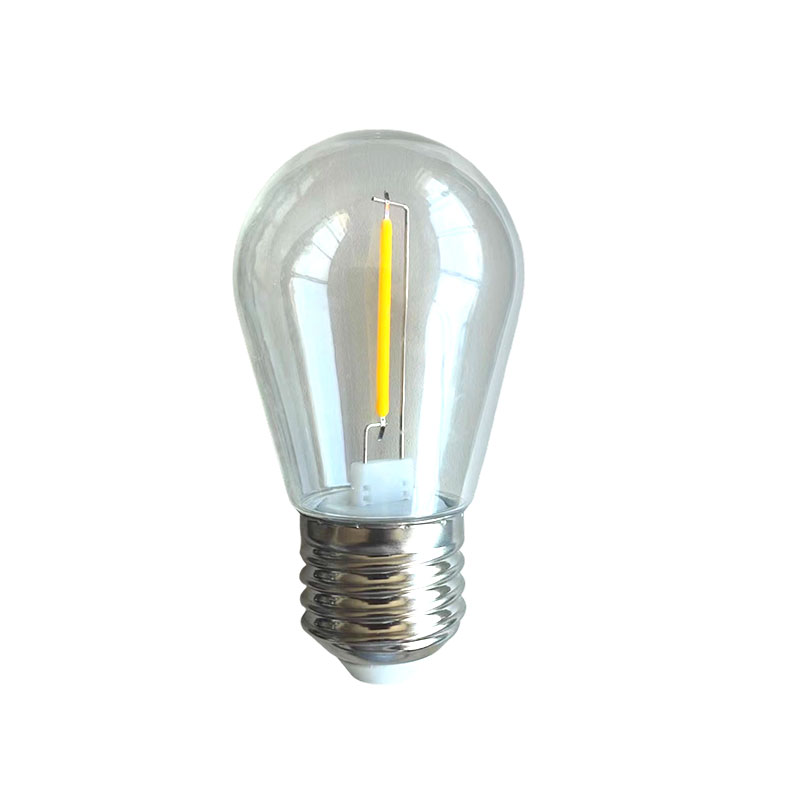 Colgante S14 con base de tornillo desmontable E27, cuerda de luz blanca cálida que ahorra energía