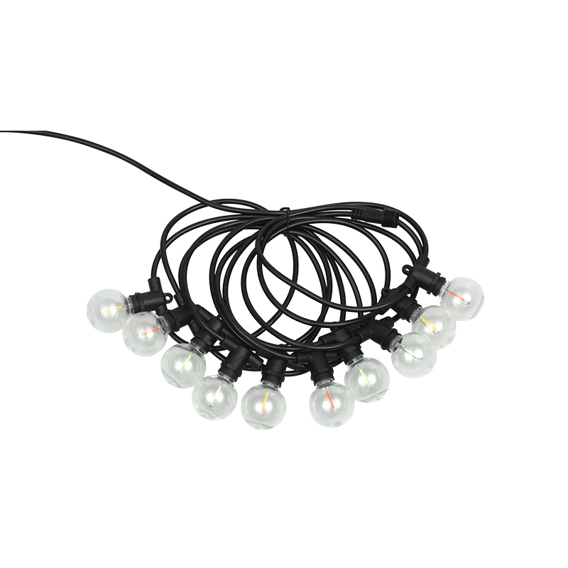 G40 Ball Bubble E12 Boca en espiral Iluminación decorativa LED colorida para festones