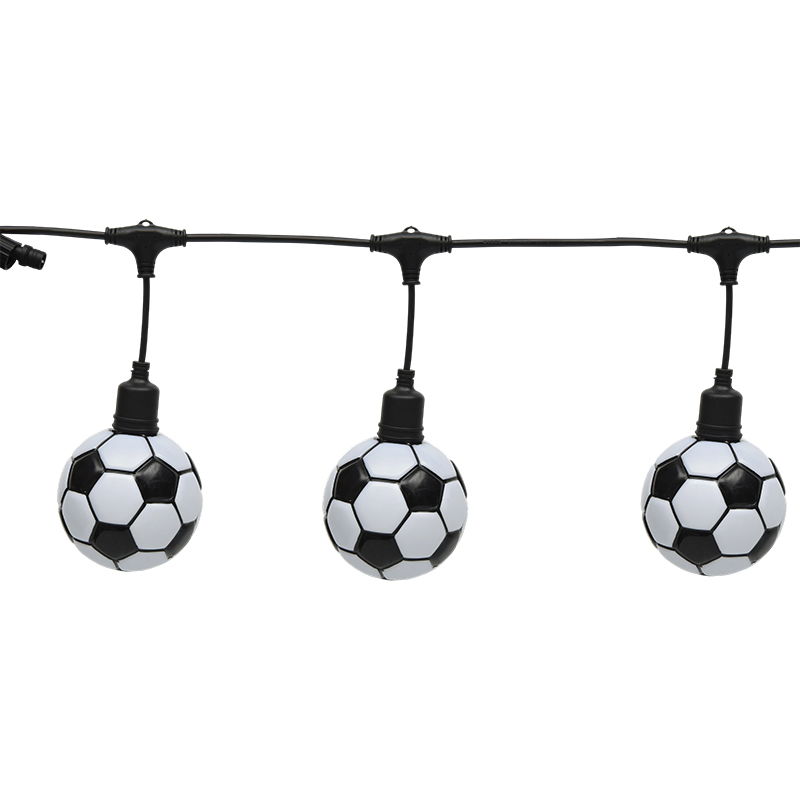 Luces de cuerda con temática de fútbol (5 metros, 10 luces)