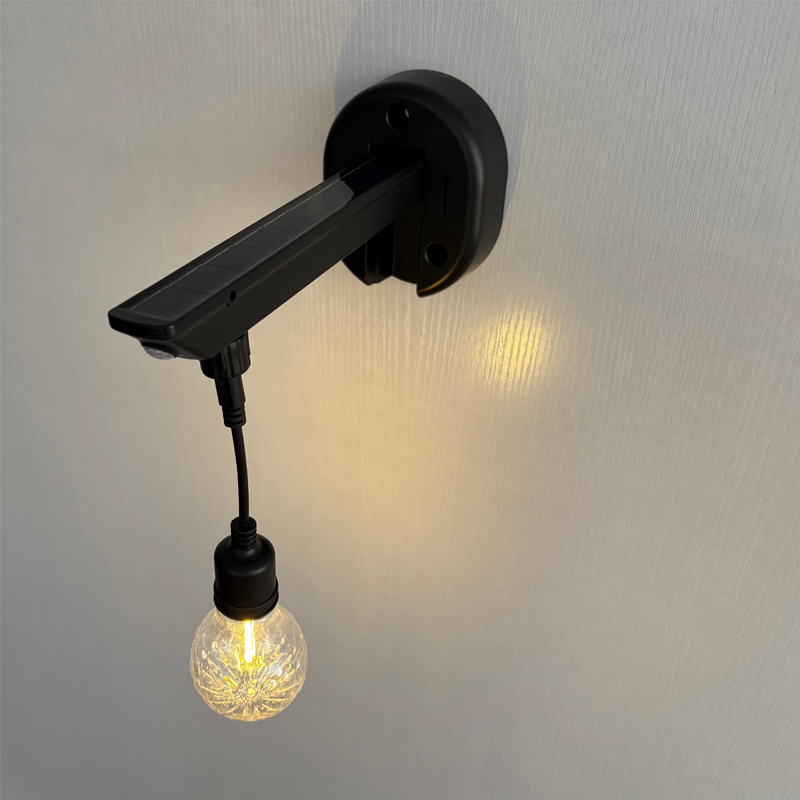 Luz solar de pared difusa con patrón de diamante (forma de bombilla A60)