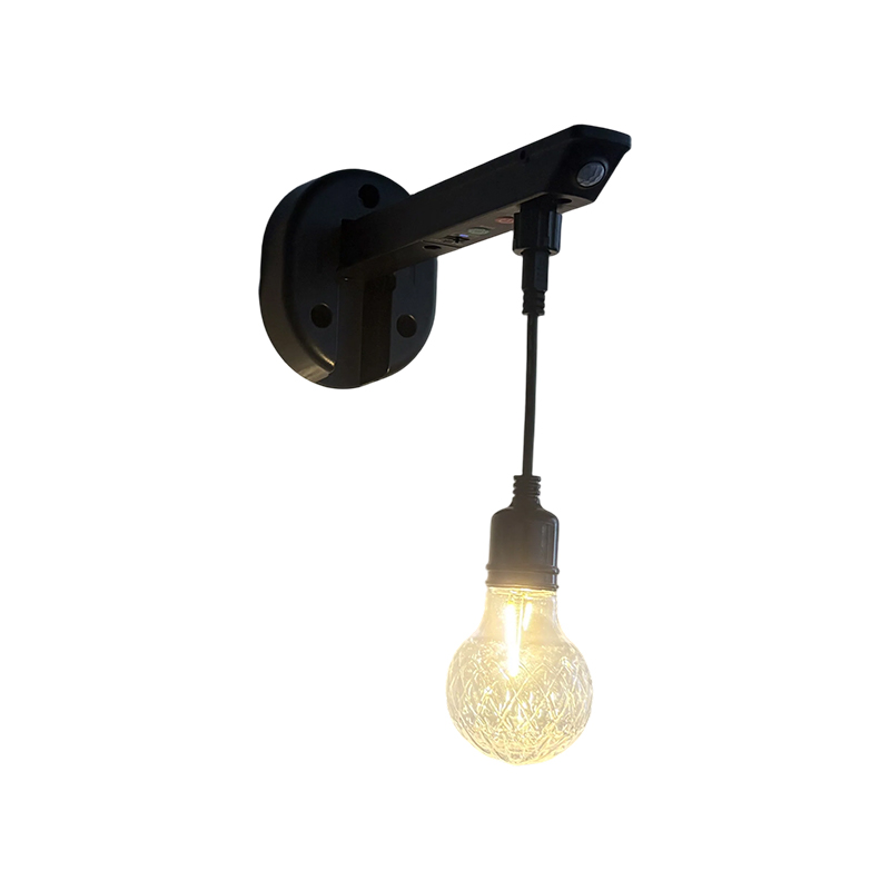 Luz solar de pared difusa con patrón de diamante (forma de bombilla A60)